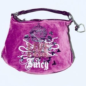 {Juicy Couture}  Velour Shoulder Hobo